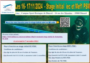 Stage initial et passerelle IEC et MEF1 PSM @ Campus Sport Bretagne de Dinard | Dinard | Bretagne | France